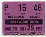 GRAPHIC IMAGE 'ticket stub - hollywood bowl show