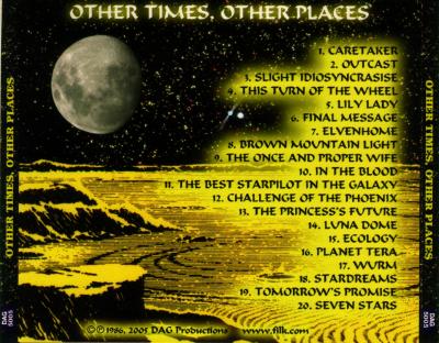 front cover: Other Times, Other Places
